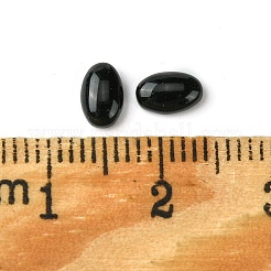 Synthetische schwarze Steincabochons&nbsp;G-A094-01A-38