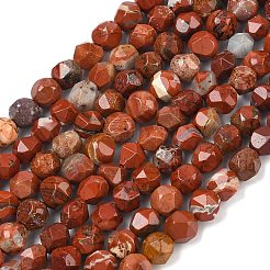Chapelets de perles en jaspe rouge naturel&nbsp;X-G-F826-D02-01