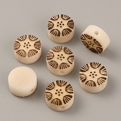 Elfenbeinfarbene Nussperlen&nbsp;FIND-WH0033-84