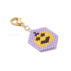 5 colgante decorativo con cuentas de vidrio para Halloween.&nbsp;HJEW-MZ00343