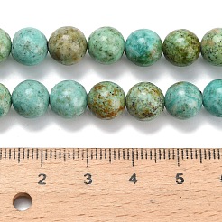 Natürliche peruanische türkisfarbene (Jaspis) Perlenstränge&nbsp;G-L642-B08-8mm