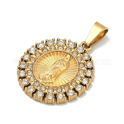Pendentifs en acier inoxydable 304 sur le thème de la Vierge Marie&nbsp;STAS-F336-05B-G