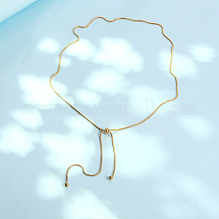 304 Edelstahl Schlangenketten Lasso Halsketten&nbsp;AA0282-1
