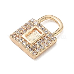 Latón micro pavimenta claro cubic zirconia encantos&nbsp;CU-CBAFF5B-14G