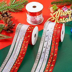 3 rollo de cintas navideñas de poliéster con estampado en caliente de 10 m y 5 colores&nbsp;OCOR-TA0002-13