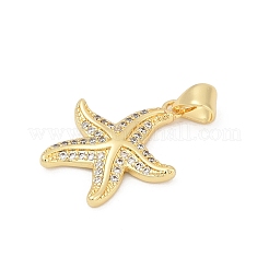 Pendentifs avec zircon cubiques à micro-pavés en laiton&nbsp;KK-D317-073G