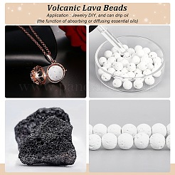 Synthetic Lava Rock Beads Strands&nbsp;G-S247-8mm-08-1