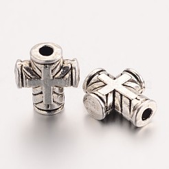 Perles en alliage de zinc de style tibétain&nbsp;X-TIBEB-S038-31