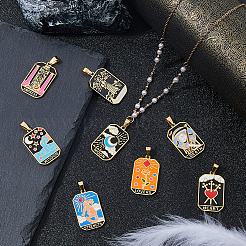 10 pendentif en émail en acier inoxydable 304 avec placage ionique (IP)&nbsp;STAS-DC0017-09