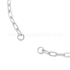 2.5 mm 304 Edelstahl Büroklammer Kette Armband machen&nbsp;AJEW-JB01404