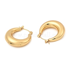 Orecchini a cerchio grandi in acciaio inossidabile 304 con placcatura sotto vuoto in PVD per donna&nbsp;EJEW-F280-06C-G