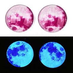 Fluoreszierende Glascabochons&nbsp;GGLA-T004-12G