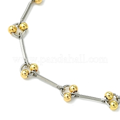 201 bracciali a maglie in acciaio inossidabile per donna&nbsp;BJEW-JB11491