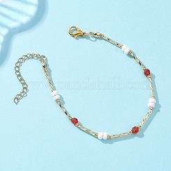 4 bracciale con perline di vetro per donna&nbsp;BJEW-MZ00261