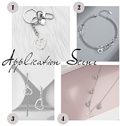 150 pendentif ouvert en acier inoxydable 304 de 5 styles&nbsp;STAS-UN0030-54