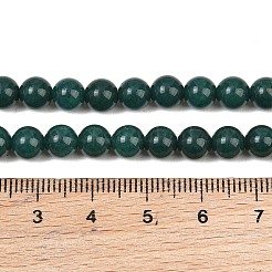Gefärbt natürlichen weißen Jade Perlen Stränge&nbsp;GG-CBAD029-A06-6mm
