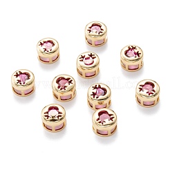 Véritables maillons multibrins en laiton plaqué 18k or véritable incrusté de zircone cubique&nbsp;KK-A154-01G-F