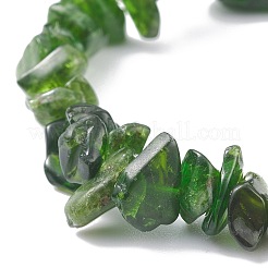 Braccialetto elasticizzato con perline di diopside naturale per bambini&nbsp;BJEW-JB08080