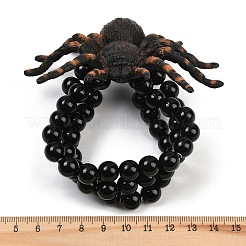 Halloween-Armbänder mit mehrreihigem Anhänger aus Kunststoff und Acryl&nbsp;BJEW-H632-01