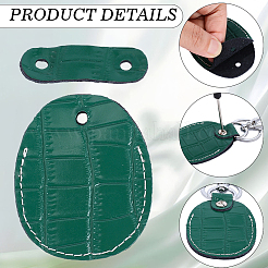 1 Set Schlüsselanhänger mit Anhänger aus Rindsleder&nbsp;KEYC-CL0001-26B