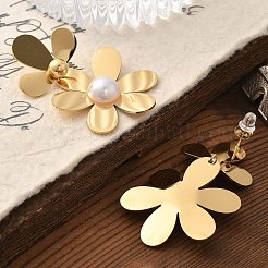 304 Edelstahl Blumen Ohrstecker für Damen&nbsp;STAS-Z112-22G