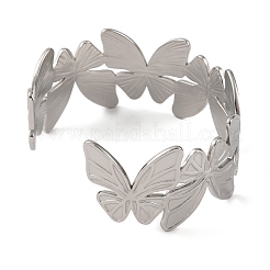 Bracelets manchettes en acier inoxydable 304 pour femmes&nbsp;BJEW-D048-04P