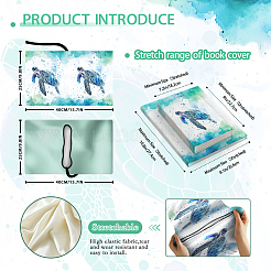 Buchumschlag aus elastischem Stoff&nbsp;DIY-WH0677-004