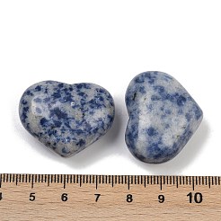 Cuore naturale blu macchia diaspro palma pietre&nbsp;G-C186-02J