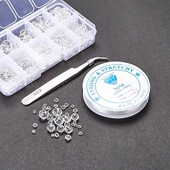 710 Stück transparente facettierte Unterlegscheibe Glasperlen&nbsp;DIY-YW0003-11
