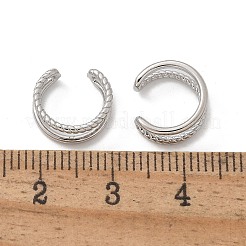 Messing Manschette Ohrringe&nbsp;EJEW-I249-16P