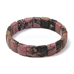 Bracelets extensibles en perles d'hypersthène naturelle pour hommes&nbsp;G-K303-02C