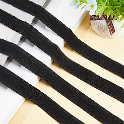 Gerüschte elastische Kordel aus Polyester&nbsp;EW-WH0015-02A