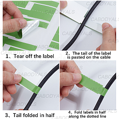 10 Stück selbstklebende Papieraufkleber in 10 Farben&nbsp;DIY-SP0006-12