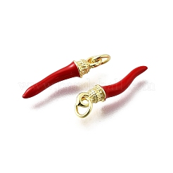 Pendentifs d'émail en laiton &nbsp;KK-Q066-22G