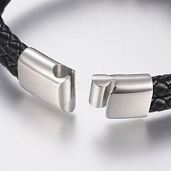 Geflochtenes Lederband Multi-Strang-Armbänder&nbsp;BJEW-H560-56
