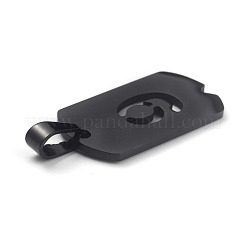 Pendentifs en acier inoxydable 304 avec placage ionique (IP)&nbsp;STAS-O127-E09