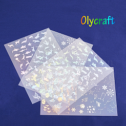 Kunststoff-Bild-Laser-Aufkleber&nbsp;AJEW-OC0001-05