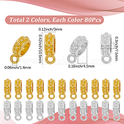 160 pz. 2 colori lega tubo bails&nbsp;FIND-SP0004-48