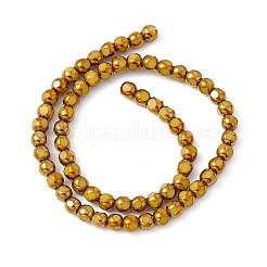Chapelets de perles en verre électroplaqué&nbsp;EGLA-L039-HR01