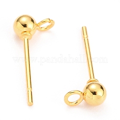 Ohrstecker mit runder Kugel aus chirurgischem Edelstahl 316l&nbsp;X-STAS-Z035-02G-H