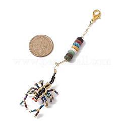 Skorpion Glas Saatperlen Perlen Anhänger Dekoration&nbsp;HJEW-MZ00121-01