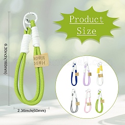 6 Stück 6 Farben Doppelknopf-Handy-Lanyards&nbsp;ST-CJ0023-05