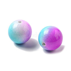 Backfarbe deckende Acrylperlen&nbsp;OACR-H049-02B