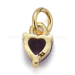 Adornos de latón micropavé de circonia cúbica&nbsp;KK-P192-08-G03
