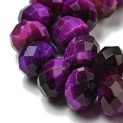 Fili di perline di occhio di tigre naturale&nbsp;G-K351-B04-02