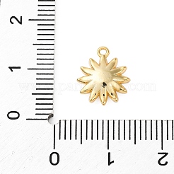 Ciondoli in ottone con pavé di zirconi chiari&nbsp;KK-V016-18G