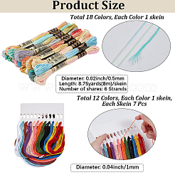 30 Strang Polyester-Stickgarn in 2 Stilen&nbsp;OCOR-CY0003-08