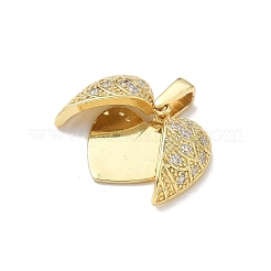 Pendentifs avec zircon cubiques à micro-pavés en laiton&nbsp;LS-KK-F905-01G-01