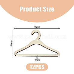 Puppenkleiderbügel aus Holz&nbsp;DOLL-WH0004-03A