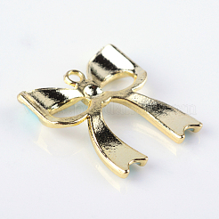 Colgantes de esmalte de aleación bowknot&nbsp;X-ENAM-Q033-22C